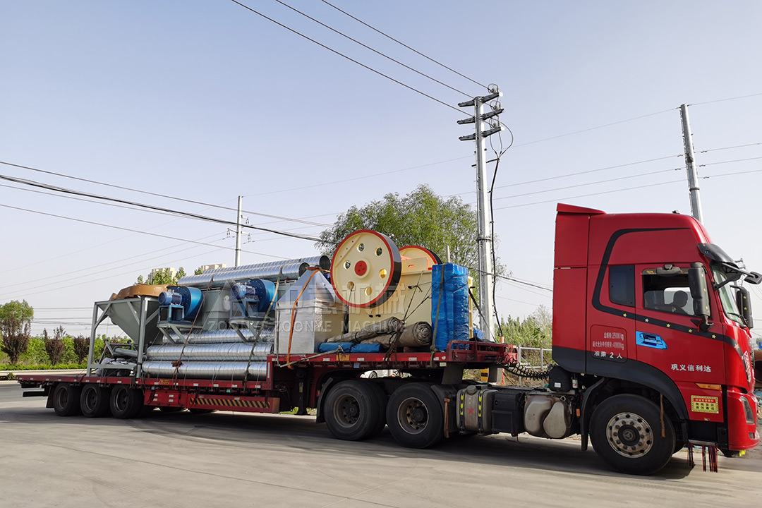 The 50-ton-per-hour Mobile Cobblestone Production Line Is Exported To The Philippines